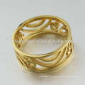 Hollow gold ring for female,gold ring female jewelry